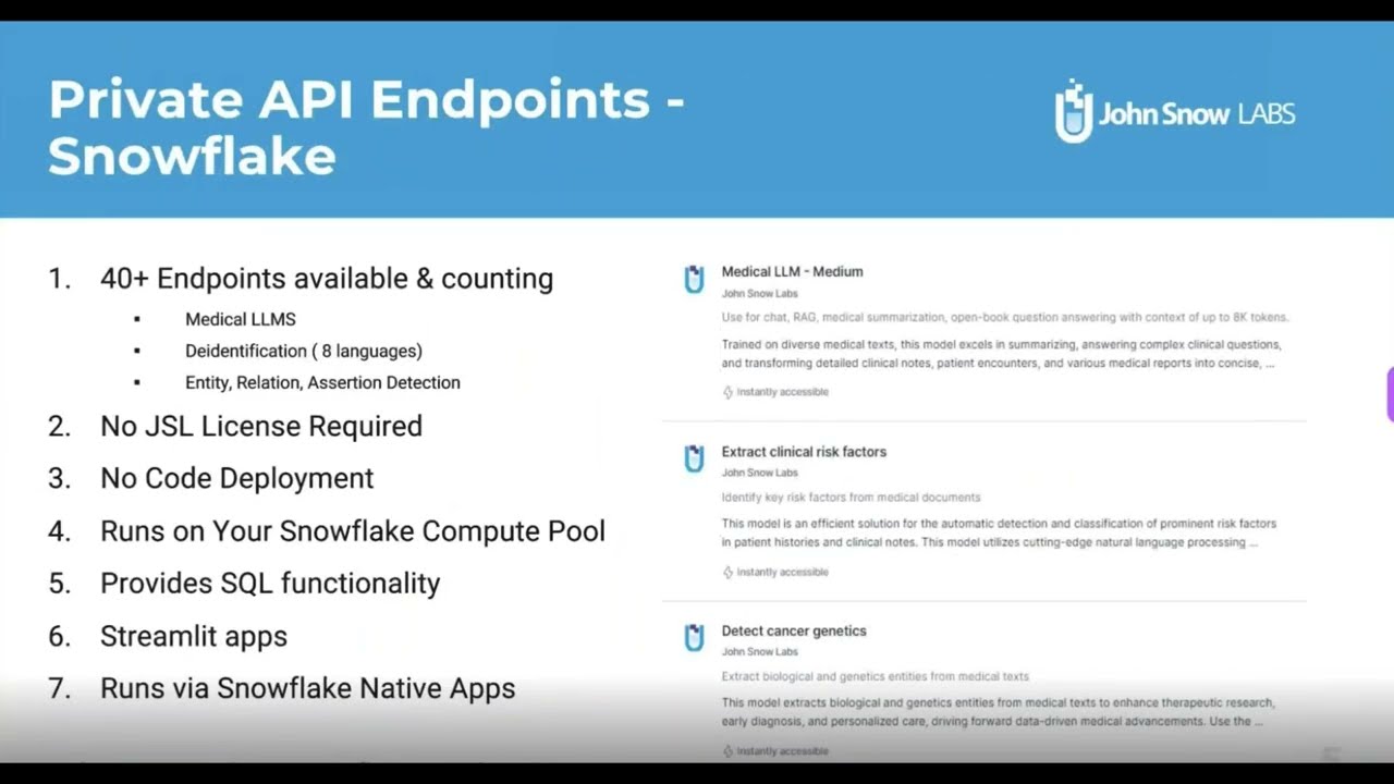 Private API Endpoints - Snowflake Marketplace