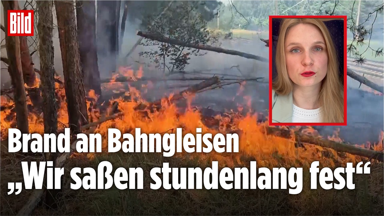 FEUER-CHAOS AUF ICE-STRECKE: BILD-Reporterin strandet stundenlang vor Berlin