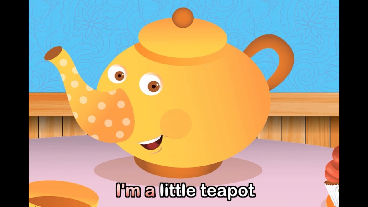 Watch video I'm A Little Teapot (with lyrics) - Nursery Rhymes by EFlashApps Now I'm A Little Teapot (with lyrics) - Nursery Rhymes by EFlashApps