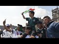 South Korean fans mobbed by Mexicans after Germany's World Cup exit