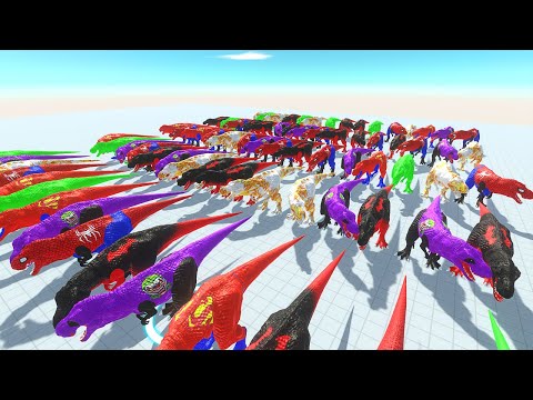 Colors Dinosaurs T-rex Race Death Run - 🦖Animal Revolt Battle Simulator🦕