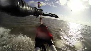 preview picture of video 'Great kitesurfing winter session !'