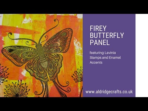 Lavinia Stamps Indra Butterfly with Enamel Accents