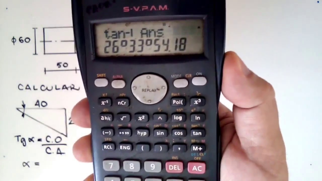 COMO CALCULAR O ANGULO EM UM DESENHO MECANICO (DUAS RESOLUÇÕES E UMA DICA)