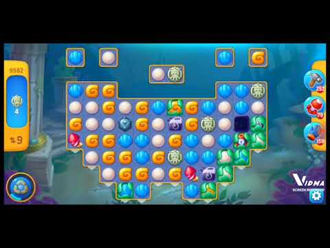 Fishdom. 9562 level no boosters and diamonds. 17 moves