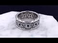 video - King Tet Wedding Band With Black Diamonds