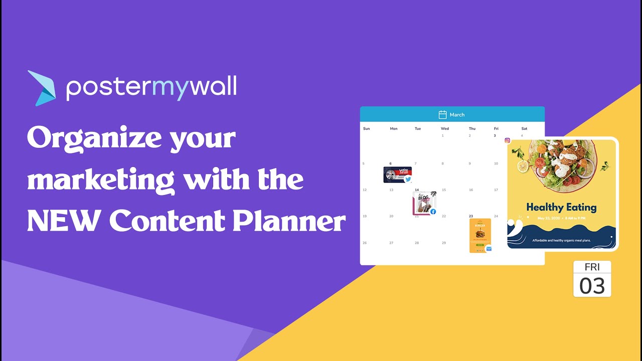 Organize your marketing with the NEW Content Planner