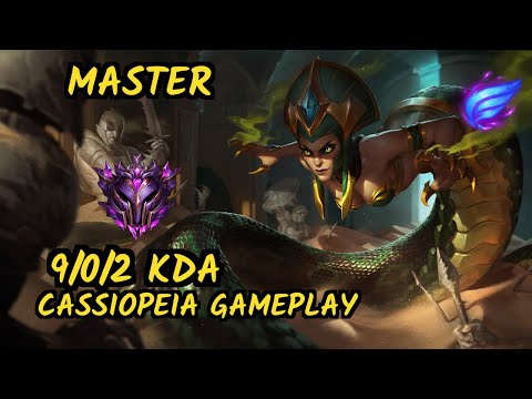 AV Shok (CASSIOPEIA) vs LUX - 9/0/2 KDA MID GAMEPLAY - OC Ranked MASTER