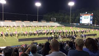 UNA Pride of Dixie Marching Band at Hoover Invitational 10 21 2017