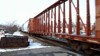preview picture of video 'Du Quoin Railfanning: Amtrak, GTW, CN, And IC Action'