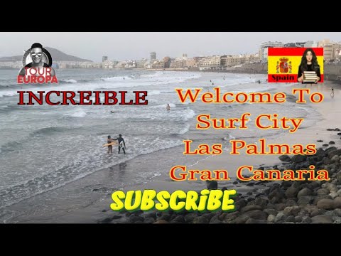 Gran Canaria🥇Welcome to Surf City|| Las Canteras Beach Las Palmas,SPAIN
