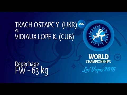 Repechage FW - 63 kg: Y. TKACH OSTAPC (UKR) df. K. VIDIAUX LOPE (CUB) by TF, 10-0