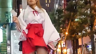 秋葉原コンカフェ美女■強風でパンツ見えた■アキバ客引きメイドカフェ店員■即本編スタートうざい挨拶オープニングBGM効果音無し■VLOG散策散歩東京歓楽街