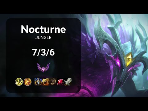 Nocturne vs Kindred JUNGLE - KR MASTER Patch 15.3