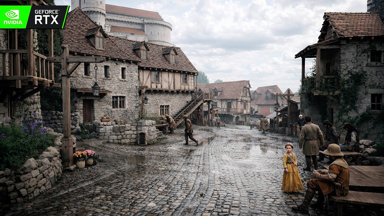 Walking Tour of Pywell in 4K | Crimson Desert ULTRA REALISTIC TECH DEMO BlackSpace Engine RTX 5090