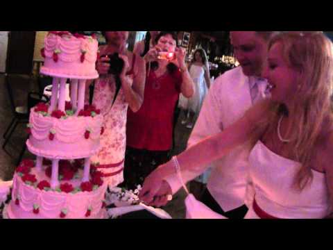 Cutting of the Wedding Cake.