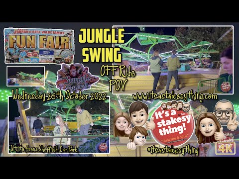 Jungle Swing Farrar’s Fun Fair Sheffield, Off Ride POV #itsastakesything