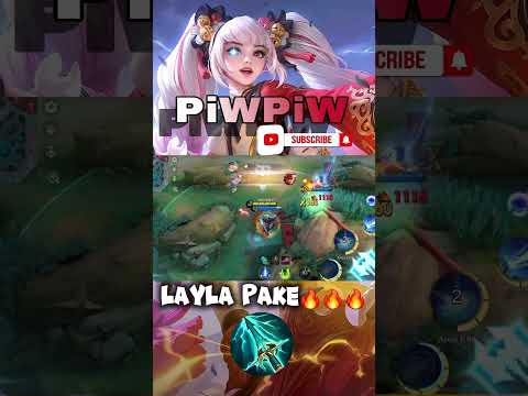 layla build sky piercer Gila juga 💀 #layla #mlbb