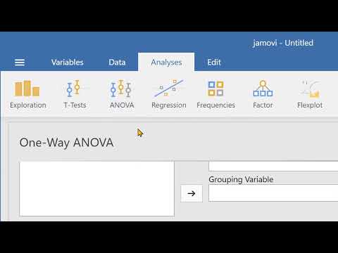 ANOVA in Jamovi