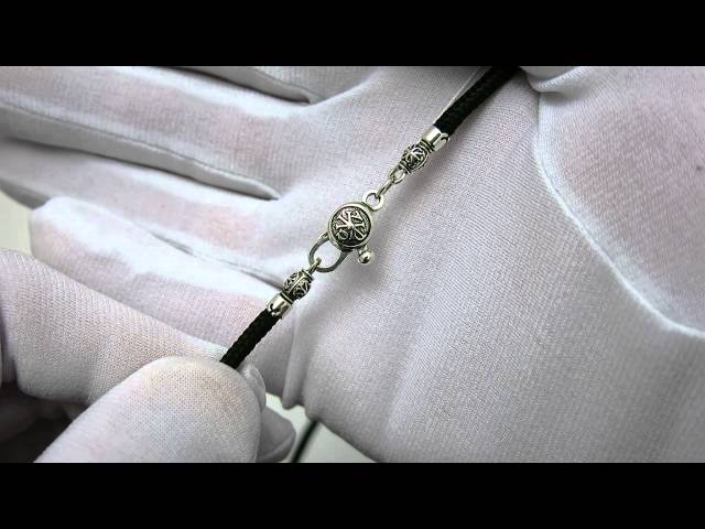 Серебряный шнурок "Альфа и Омега" тш53 Видеообзор