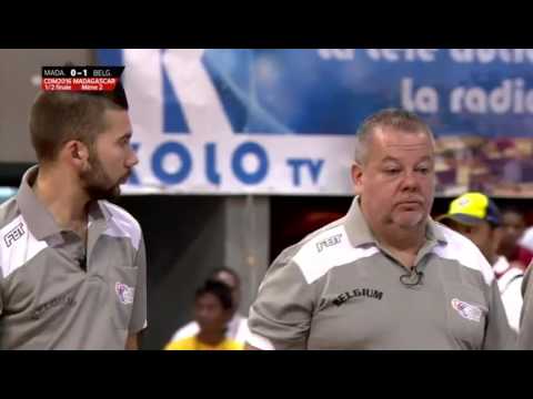 Championnat du monde Pétanque 2016  demi finale Madagascar vs  Belgique