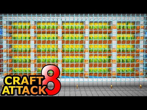 Super cool bamboo farm with honey blocks! - Minecraft Craft Attack 8 #56