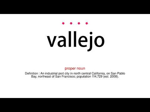 How to pronounce vallejo - Vocab Today