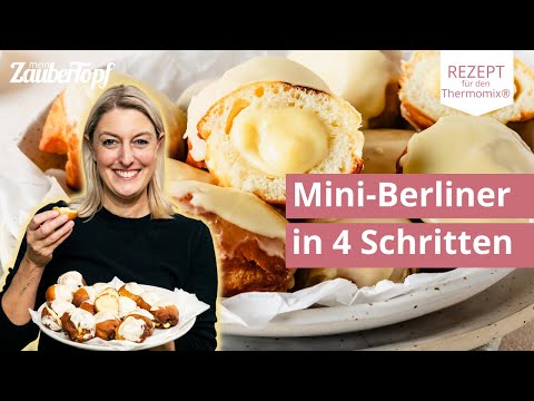 😍🎆 Silvester-Klassiker: Mini Berliner mit Eierlikör-Creme einfach selber machen | Thermomix® Rezept