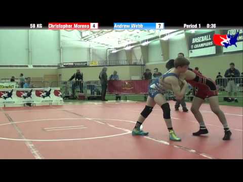 Christopher Moreno vs. Andrew Webb at 2013 ASICS FILA Cadet Nationals - GR