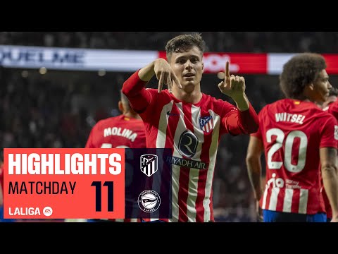 Resumen de Atlético vs Deportivo Alavés Matchday 11