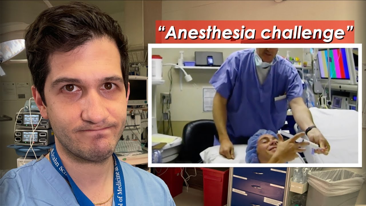 Anesthesiologist reaction to "anesthesia challenge"