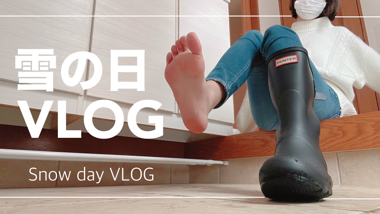 雪が降った日のVlog・最後にお知らせ❄️⛄️Snow day Vlog・notice at the end of the video