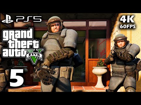 GTA 5 PS5 Enhanced Gameplay Walkthrough Part 5 (4K 60FPS RAY TRACING) - No commentary