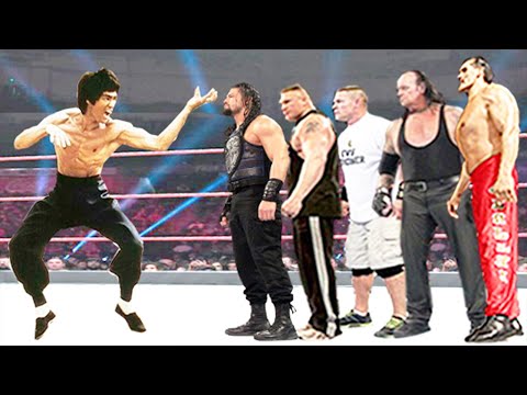 Bruce Lee vs Roman Reigns, Brock Lesnar, John Cena, The Undertaker & The Great Khali