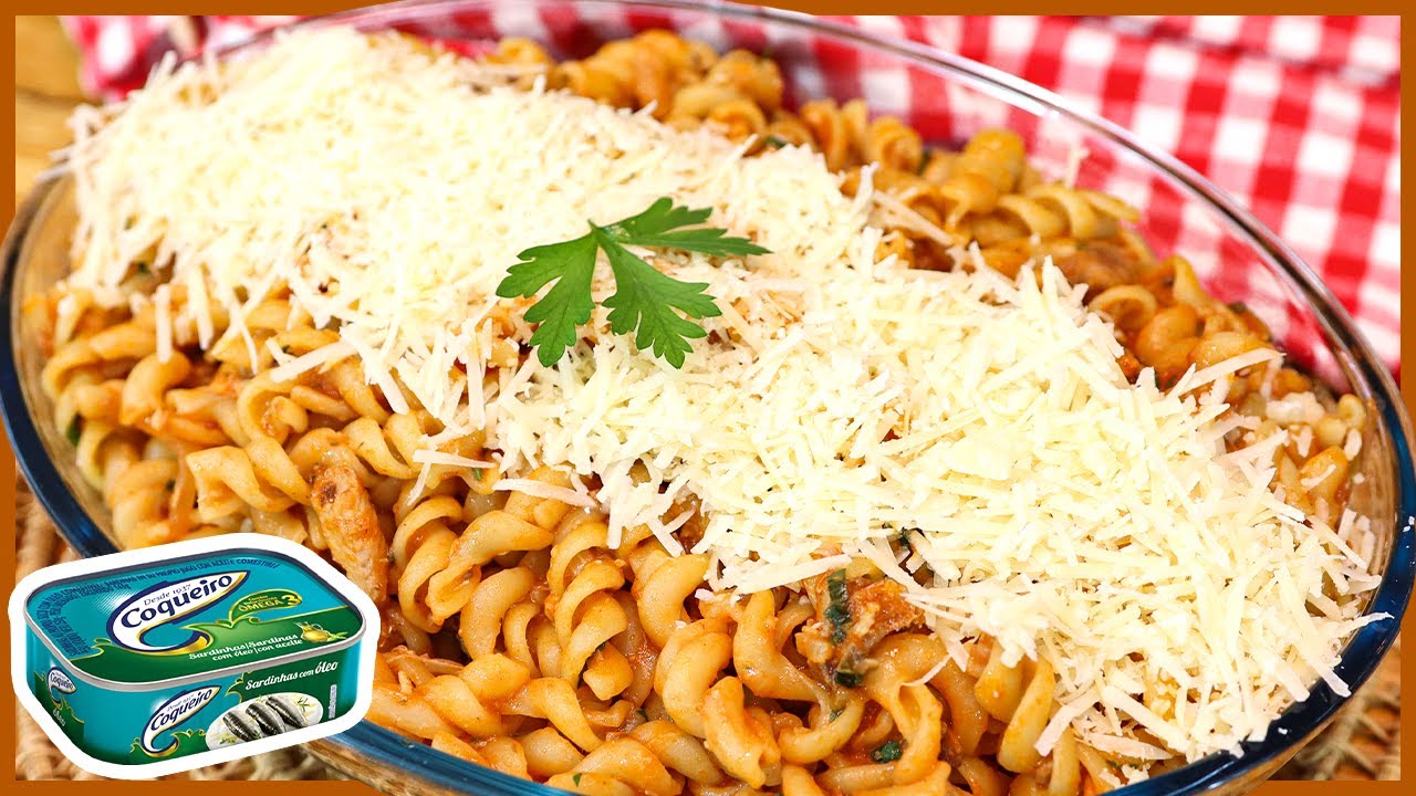 Receita Maravilhosa de Macarronada com Sardinha: Prática, Saborosa e Perfeita para Toda a Família Receita Maravilhosa de Macarronada com Sardinha: Prática, Saborosa e Perfeita para Toda a Família