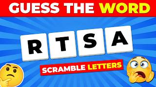 Word Scramble Challenge: Can You Unscramble Every Word 🧠
