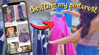 thrift with me using my PINTEREST BOARD! 🎀