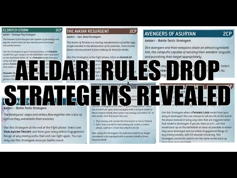 CRAZY 46 NEW STRATAGEMS OFFICIAL FIRST LOOK!  Aeldari Warhammer 40k Rules Reveal from Games Workshop