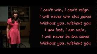Glee - Without You (lyrics)