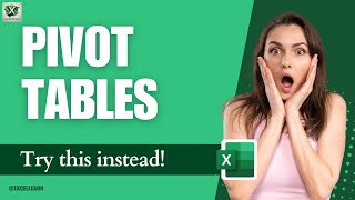 Download the video "PIVOT Tables 👌 Try this instead 🔥 #excel #exceltips #pivot #excellearn"