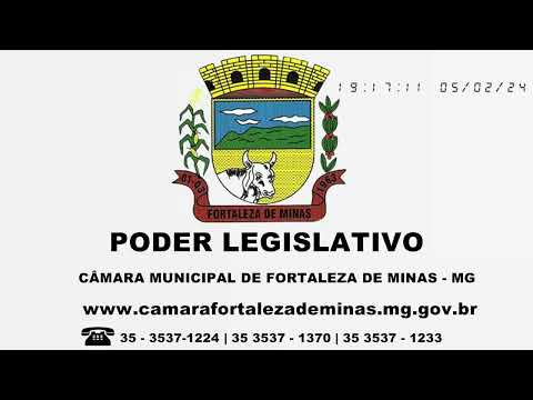 Sessão Plenária da Câmara Municipal de Fortaleza de Minas - MG - 05-02-2024.