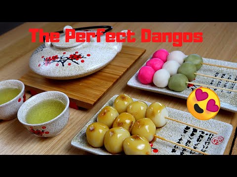 How to make: Mitarashi Dango & 3 Colour Dango | Anime Kitchen |