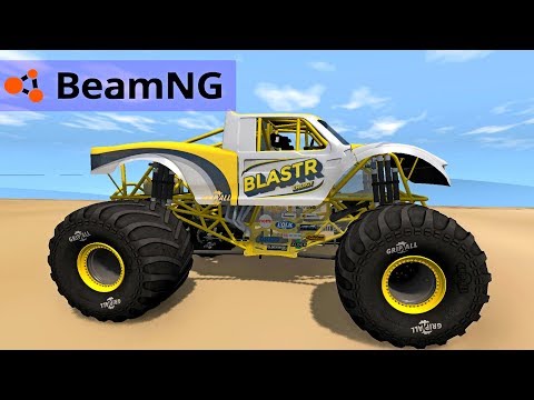 Monster Truck crashes Deadly Fall  #1 - Beamng drive