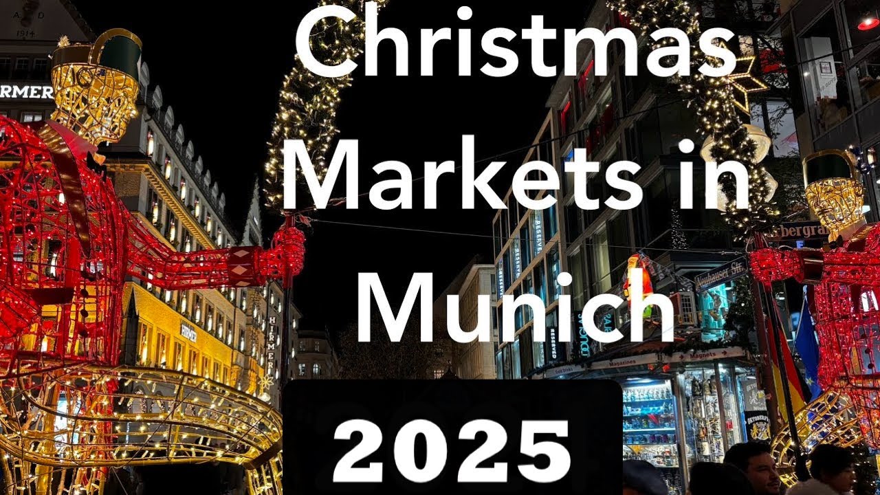 Christmas Markets Munich - Opening Day 2024 | Beautiful Christmas Market - Walking Tour at night 4K