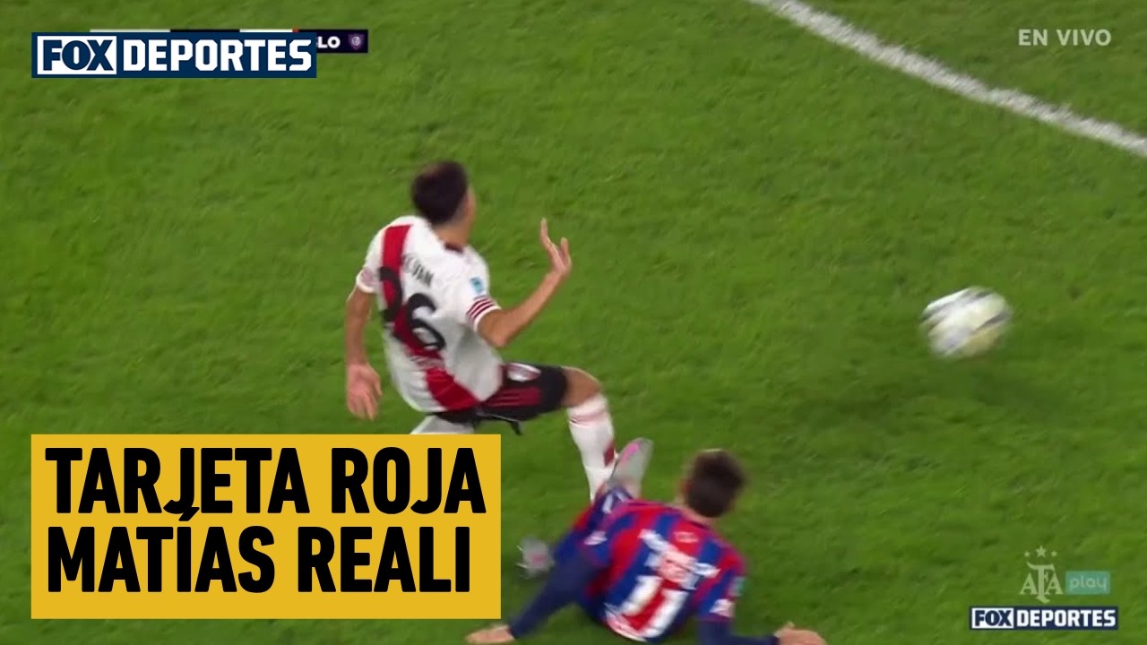 🟥😱 TARJETA ROJA Matías Reali | River Plate 0-0 San Lorenzo | Octavos de Final | Liga de Argentina