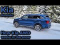 2021 Kia Sorento AWD: How AWD works in snow? (+ slow motion)