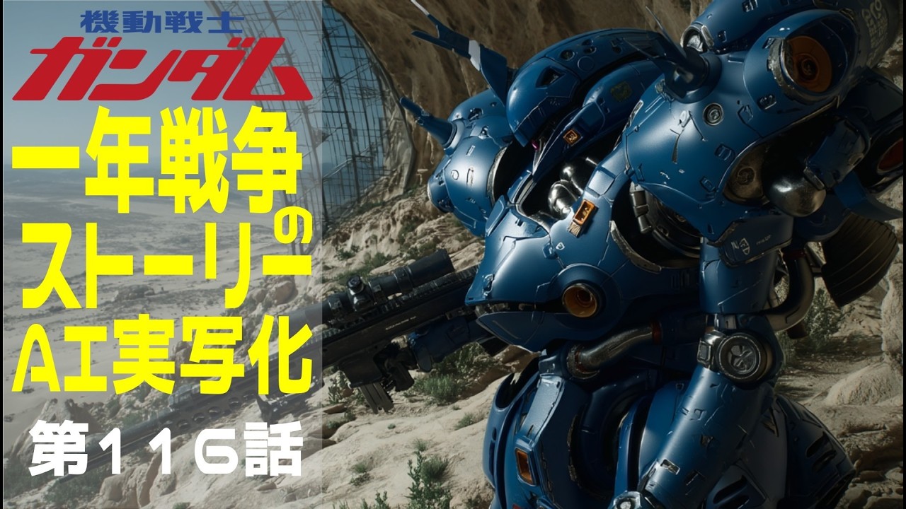 AI実写化ガンダム一年戦争ストーリー 第116話The Good, the Bad and the Ugly　 #ガンダム#ギレンの野望 #一年戦争