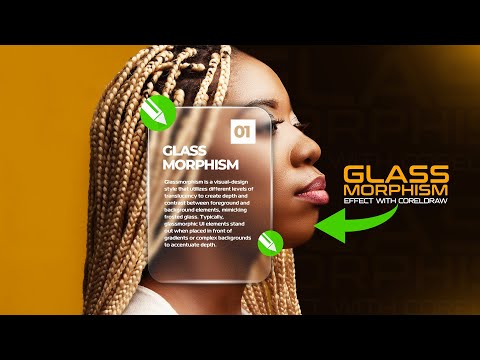 How to Design Stunning Glassmorphism Effects in CorelDRAW | Step-by-Step Tutorial