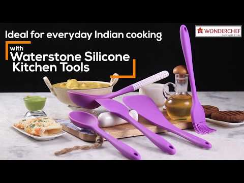 Waterstone Nonstick Silicone Spoon, Black