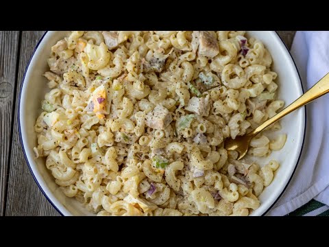 Don't Make CHICKEN MACARONI SALAD Until You Watch This Video. Best Ever Macaroni Salad Recipe!